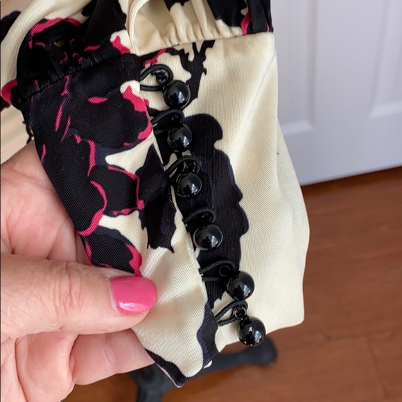 Diane Von Furstenberg floral china garden blouse top - Picture 6 of 8